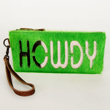 American Darling Wristlet Hair on Genuine Leather Western Women Bag | Handbag Purse | Women Wristlet | Wristlet Wristlet | Travel Wristlet | Leather Wristlet | Clutch Wristlet